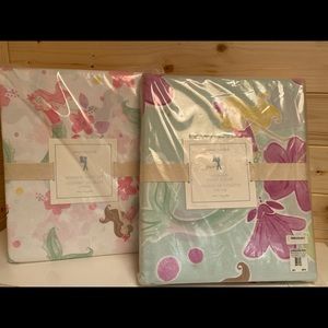 Pottery Barn Twin Mermaid Duvet and Sheet Set NWT